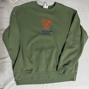 H&M “Grow Better Together” Olive Green Crewneck